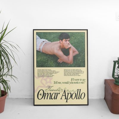 Omar Apollo Invincible Lyrics Poster - Omar Apollo Store