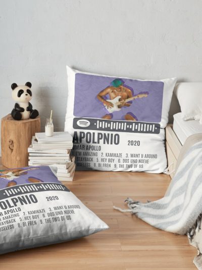 Omar Apollo Throw Pillow Official Omar Apollo Merch
