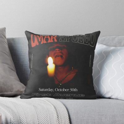 Omar Apollo Throw Pillow Official Omar Apollo Merch