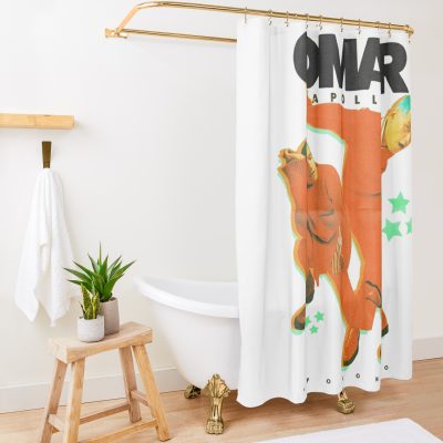 Ninja Run Shower Curtain Official Omar Apollo Merch