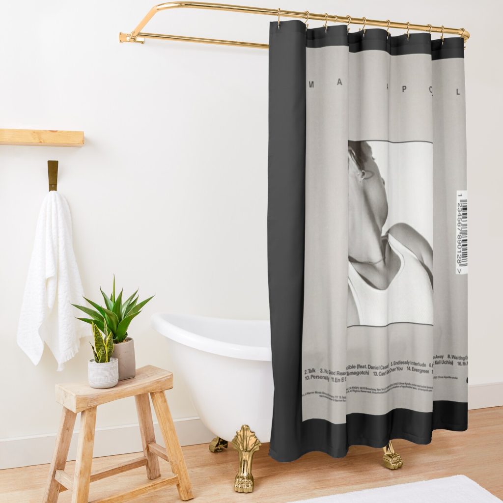 Omar Apollo Shower Curtain Official Omar Apollo Merch