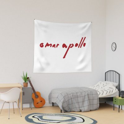 Omar Apollo Tour Merch Omar Apollo Logo Tapestry Official Omar Apollo Merch