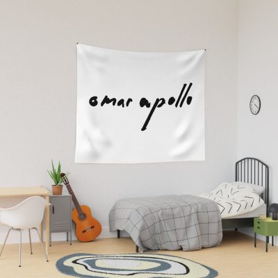 Omar Apollo Tour Merch Omar Apollo Logo Tapestry Official Omar Apollo Merch