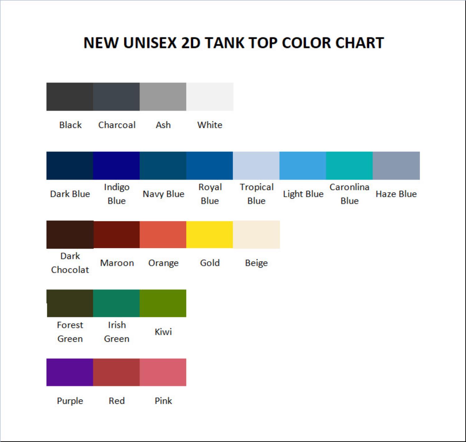 tank top color chart - Omar Apollo Store